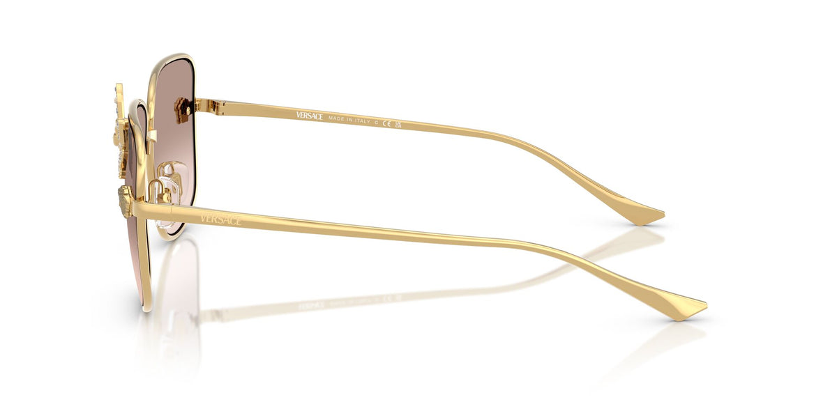 Versace 0VE2282 10028Z 59 Gold/ Light Brown Mirror Silver Gradient