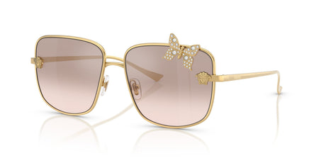 Versace 0VE2282 10028Z 59 Gold/ Light Brown Mirror Silver Gradient