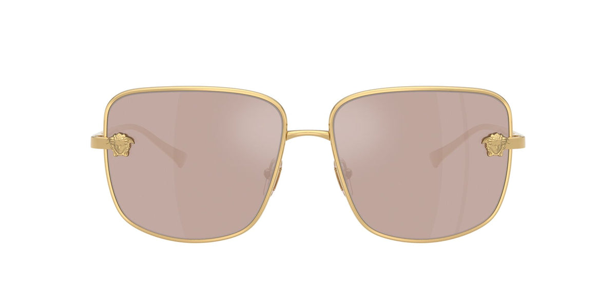 Versace 0VE2282 1002/5 59 Gold/ Light Pink Mirror Silver
