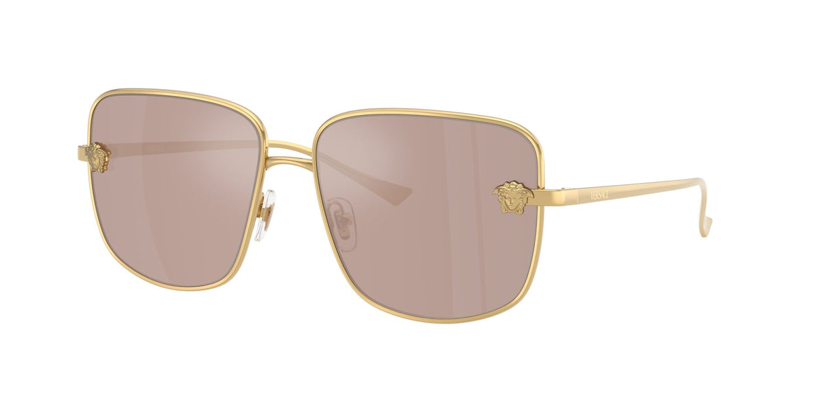 Versace 0VE2282 1002/5 59 Gold/ Light Pink Mirror Silver