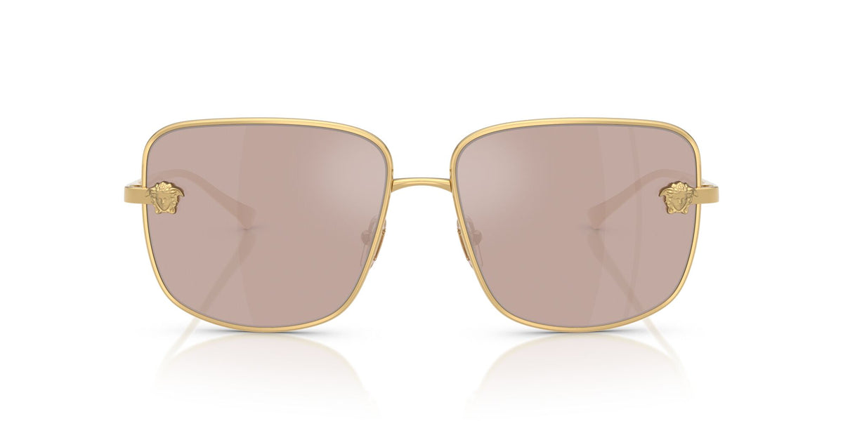 Versace 0VE2282 1002/5 59 Gold/ Light Pink Mirror Silver