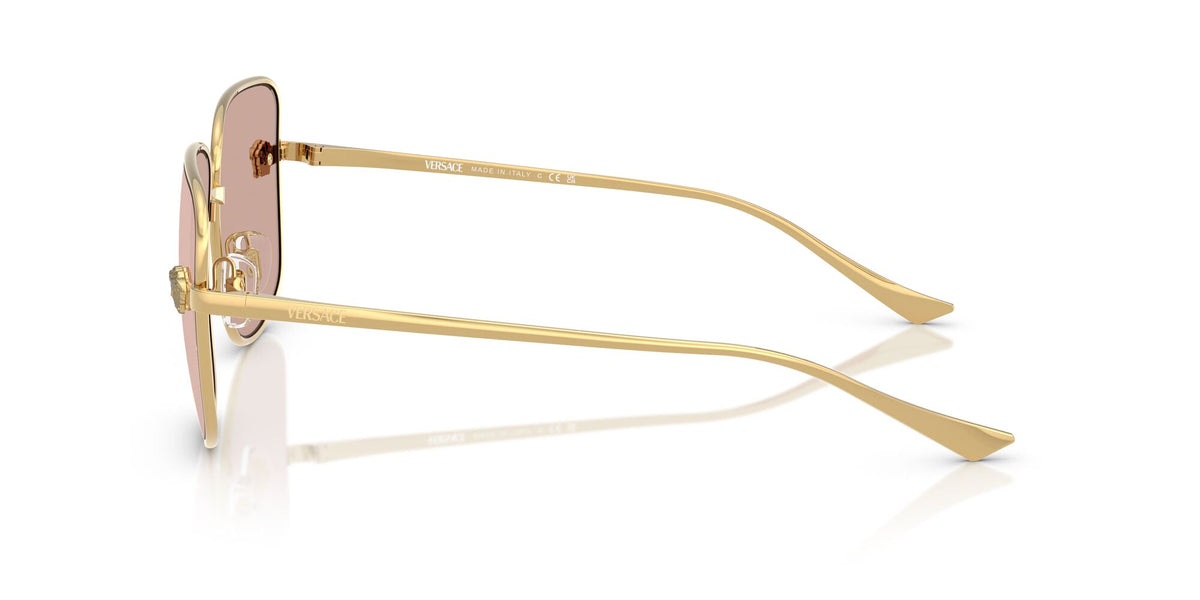 Versace 0VE2282 1002/5 59 Gold/ Light Pink Mirror Silver