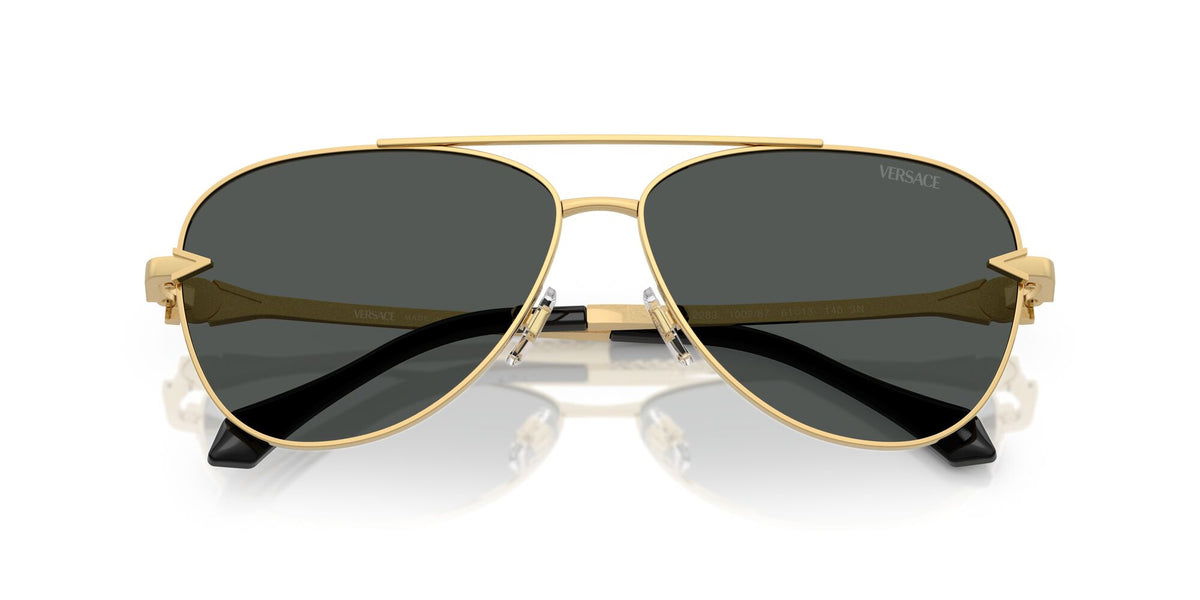 Versace 0VE2283 100287 61 Gold/ Dark Grey