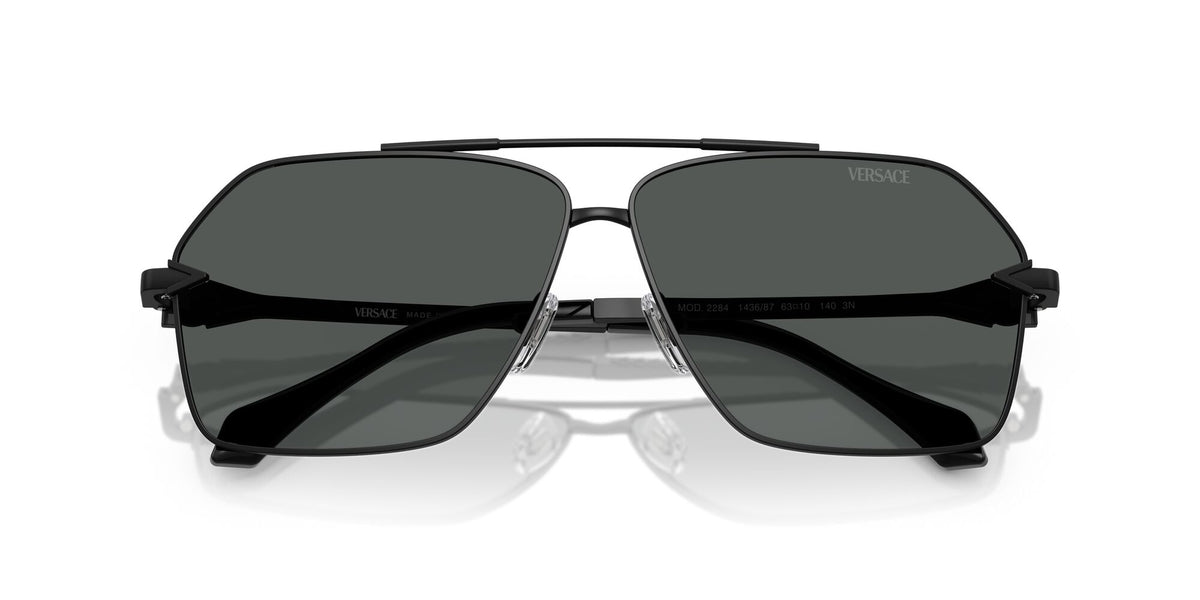 Versace 0VE2284 143687 63 Matte Black/ Dark Grey