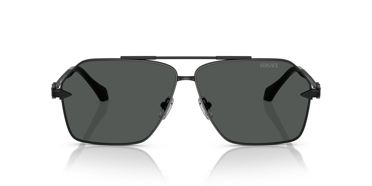 Versace 0VE2284 143687 63 Matte Black/ Dark Grey