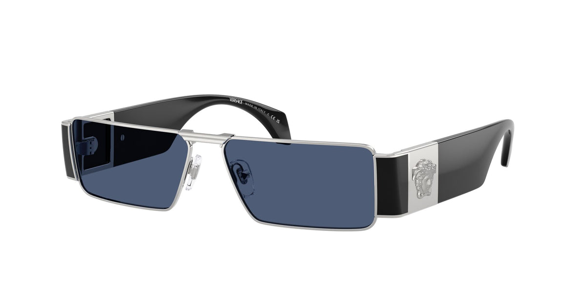 Versace 0VE2286 100080 57 Silver/ Dark Blue