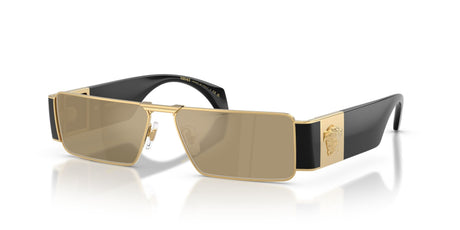 Versace 0VE2286 100203 57 Gold/ Clear Mirror Real Yellow Gold
