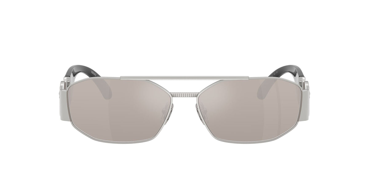 Versace 0VE2287 1000AP 58 Silver/ Clear Mirror Real Platinum