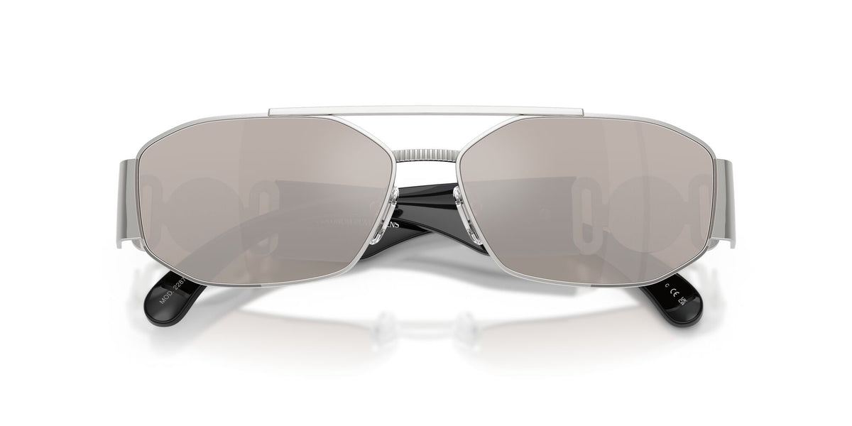 Versace 0VE2287 1000AP 58 Silver/ Clear Mirror Real Platinum