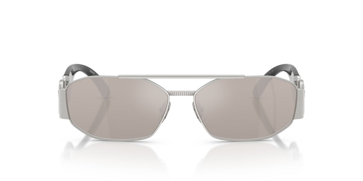 Versace 0VE2287 1000AP 58 Silver/ Clear Mirror Real Platinum
