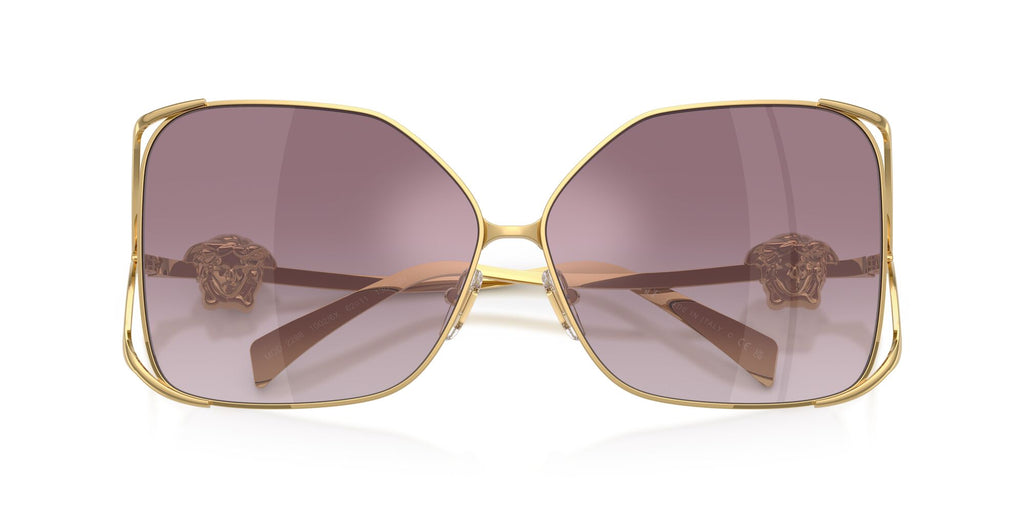 Versace 0VE2288 10026X 62 Gold/ Gradient Violet Mirror Silver