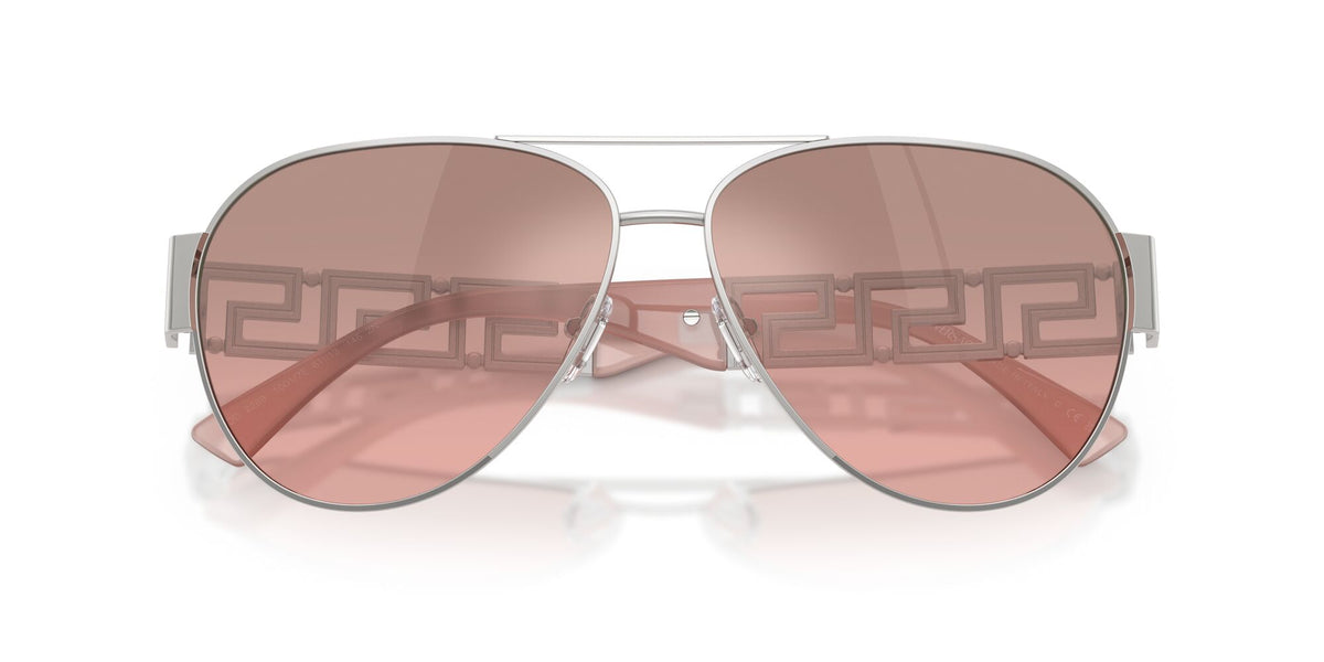 Versace 0VE2289 10017E 61 Silver/ Pink Mirror Silver Gradient