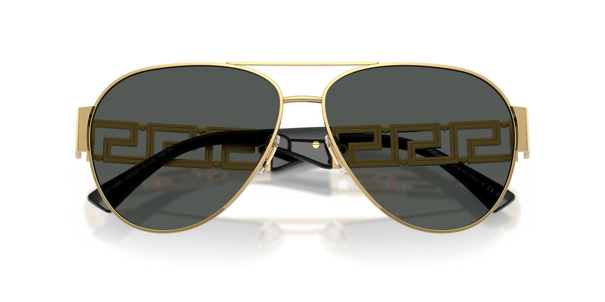 Versace 0VE2289 100287 61 Gold/ Dark Grey