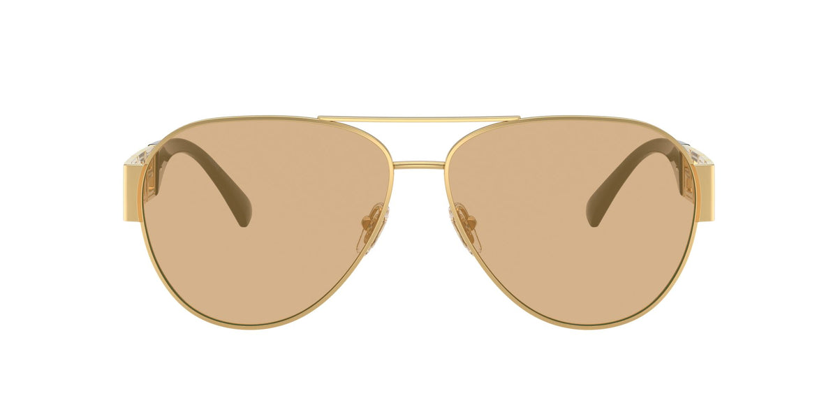 Versace 0VE2289 1002D8 61 Gold/ Light Yellow Mirror Silver Internal
