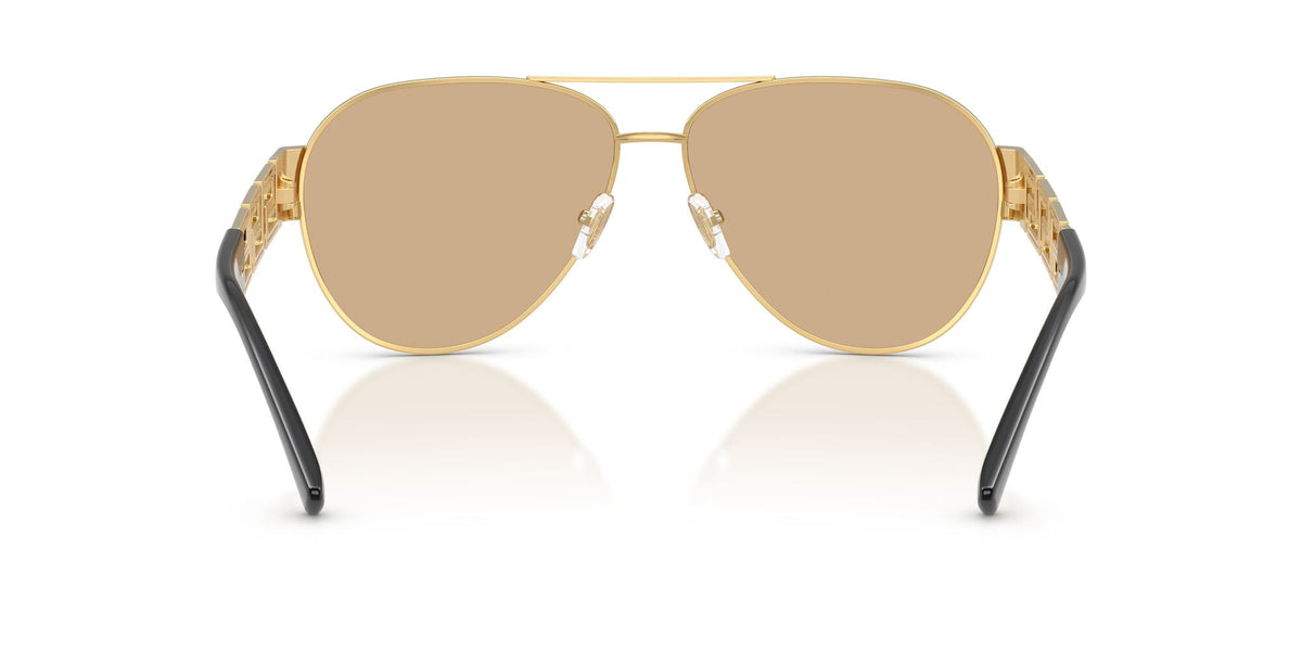 Versace 0VE2289 1002D8 61 Gold/ Light Yellow Mirror Silver Internal