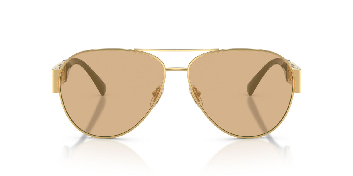 Versace 0VE2289 1002D8 61 Gold/ Light Yellow Mirror Silver Internal