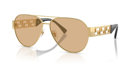 Versace 0VE2289 1002D8 61 Gold/ Light Yellow Mirror Silver Internal