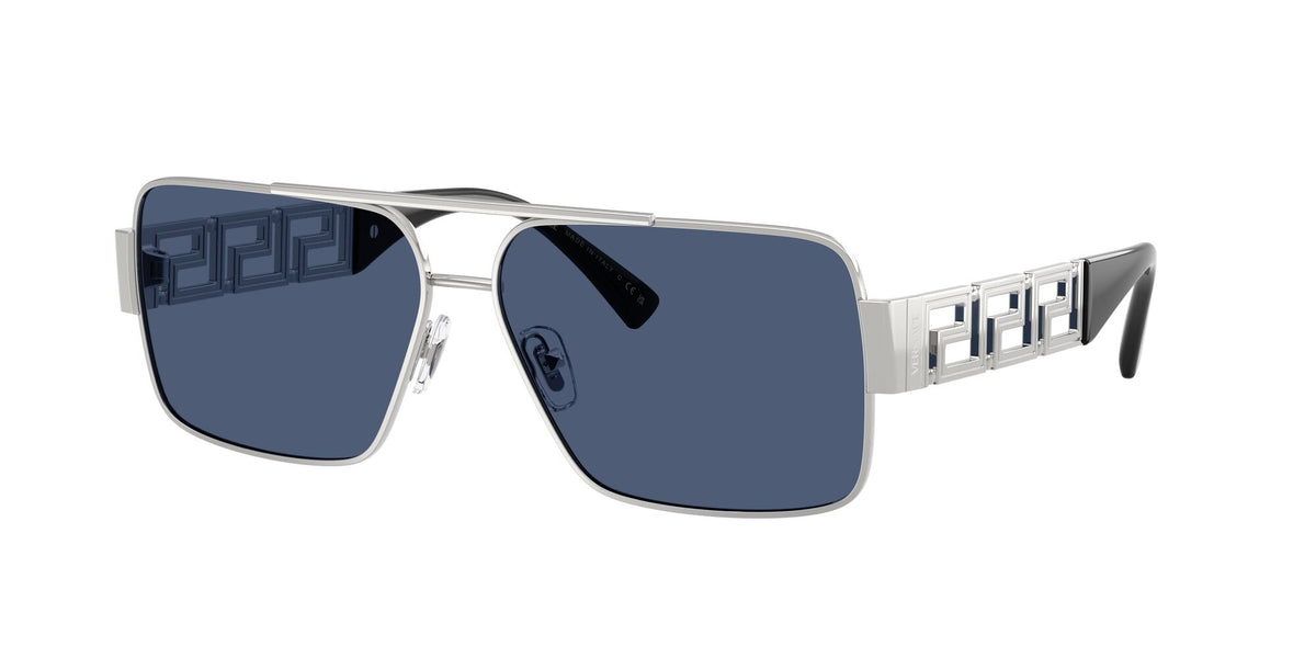 Versace 0VE2290 100180 61 Silver/ Dark Blue