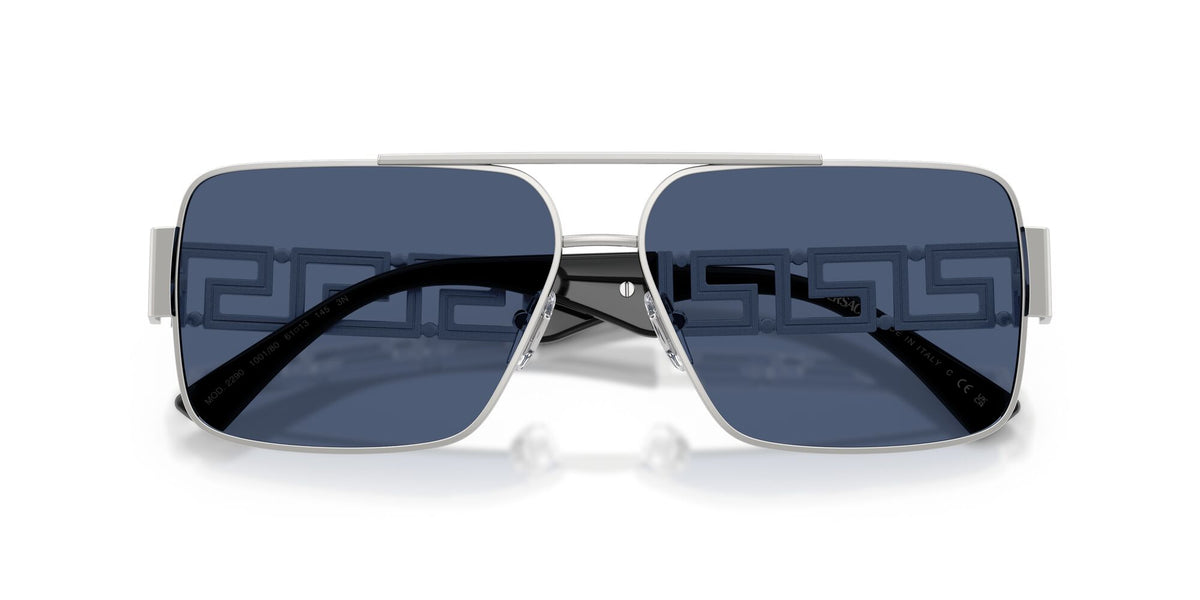 Versace 0VE2290 100180 61 Silver/ Dark Blue