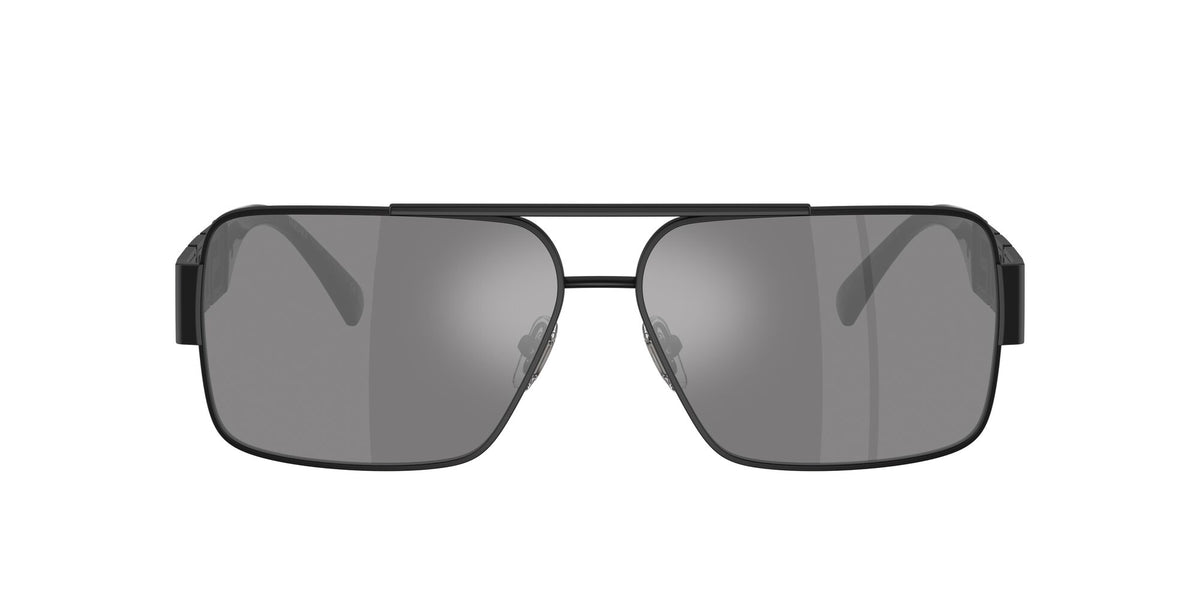 Versace 0VE2290 12616G 61 Matte Black/ Dark Grey Mirror Silver