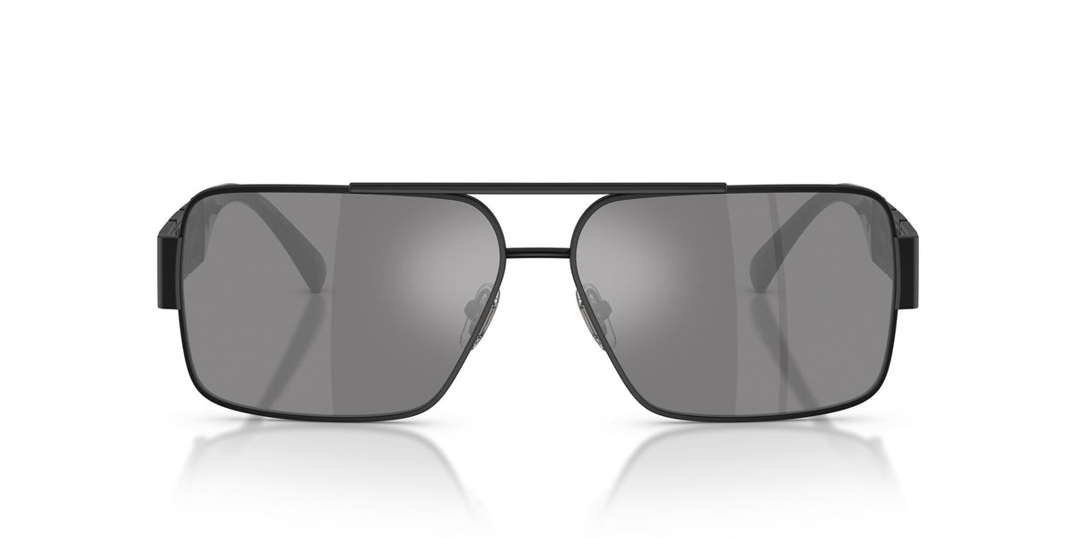 Versace 0VE2290 12616G 61 Matte Black/ Dark Grey Mirror Silver