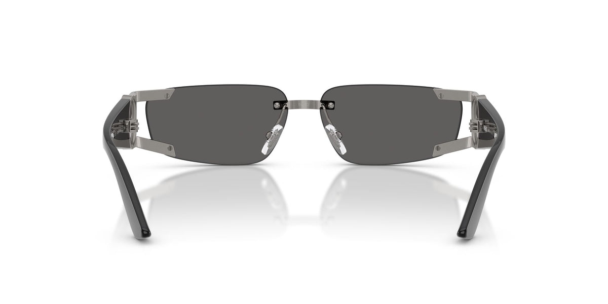 Versace 0VE2291 10006G 59 Gunmetal/ Dark Grey Mirror Silver