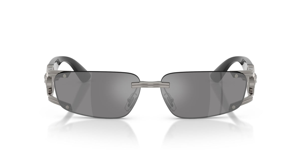Versace 0VE2291 10006G 59 Gunmetal/ Dark Grey Mirror Silver