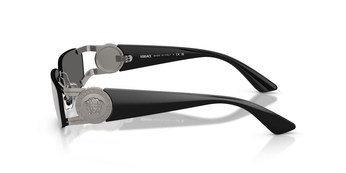 Versace 0VE2291 10006G 59 Gunmetal/ Dark Grey Mirror Silver