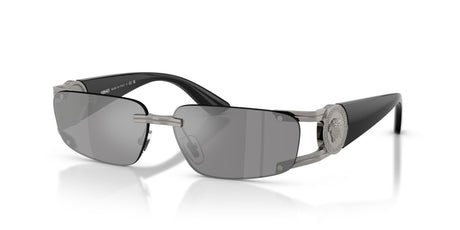 Versace 0VE2291 10006G 59 Gunmetal/ Dark Grey Mirror Silver