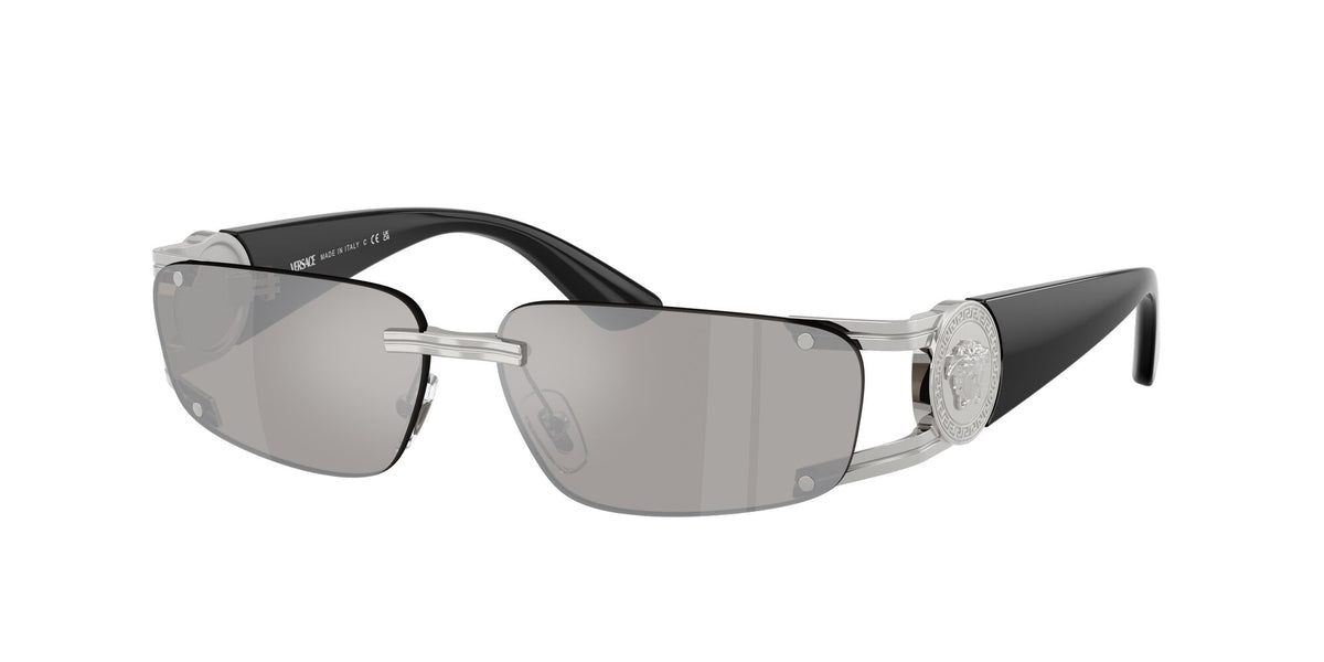 Versace 0VE2291 10016G 59 Silver/ Light Grey Mirror Silver