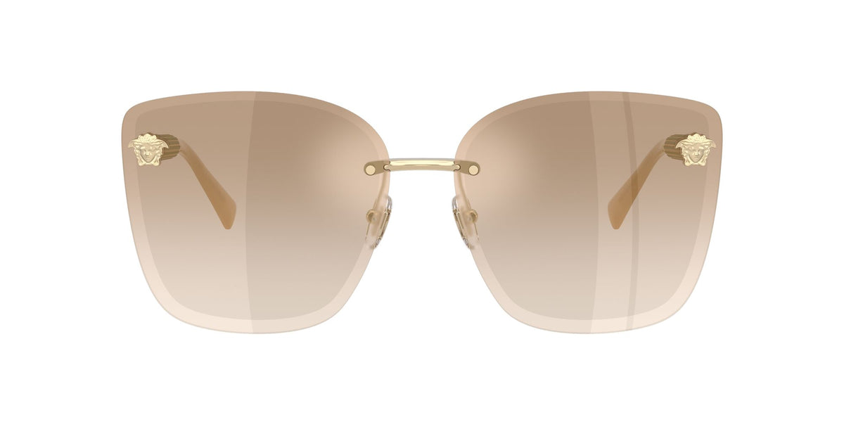 Versace 0VE2292B 12625A 64 Pale Gold/ Light Brown Dark Brown Gradient