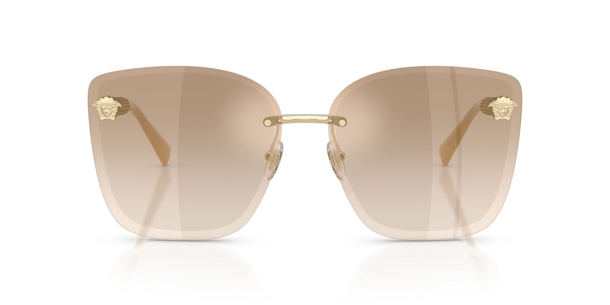 Versace 0VE2292B 12625A 64 Pale Gold/ Light Brown Dark Brown Gradient