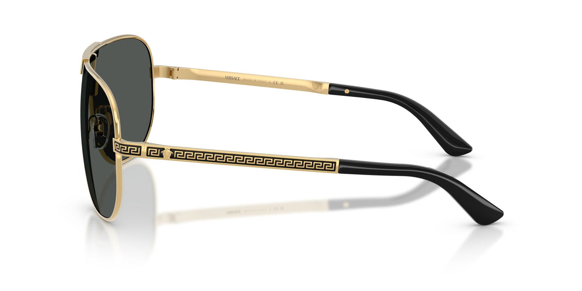 Versace 0VE229310028740 Gold/ Dark Grey