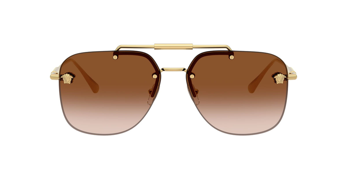 Versace 0VE229610021360 Gold/ Brown Gradient
