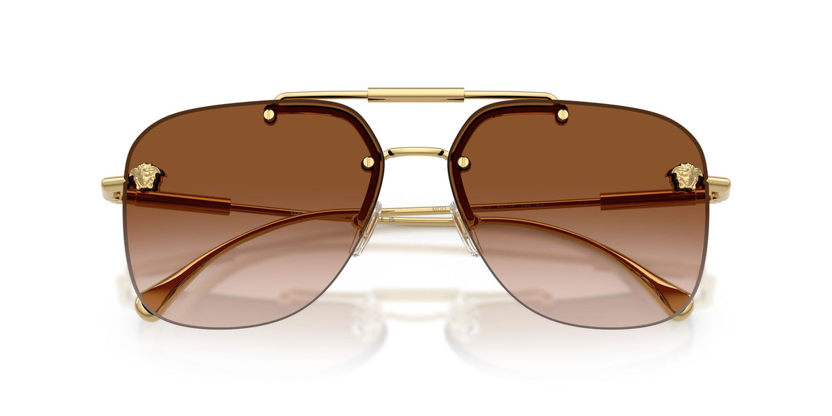 Versace 0VE229610021360 Gold/ Brown Gradient