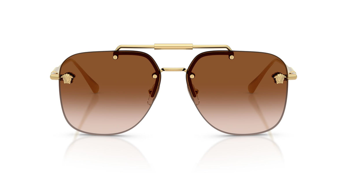 Versace 0VE229610021360 Gold/ Brown Gradient