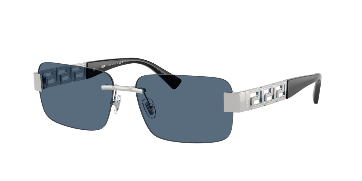Versace 0VE2298 100180 58 Silver/ Dark Blue