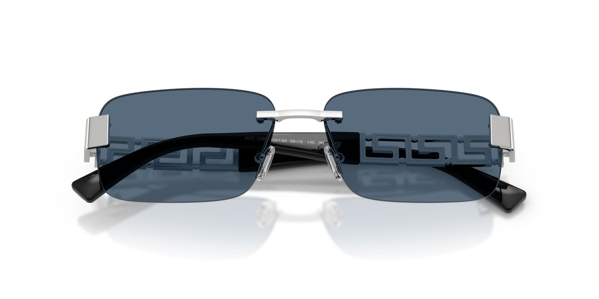 Versace 0VE2298 100180 58 Silver/ Dark Blue