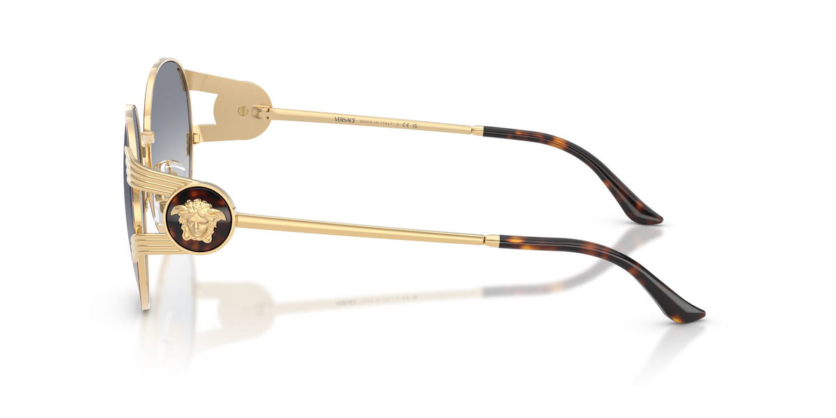 Versace 0VE230315257954 Gold - Havana/ Clear Gradient Blue