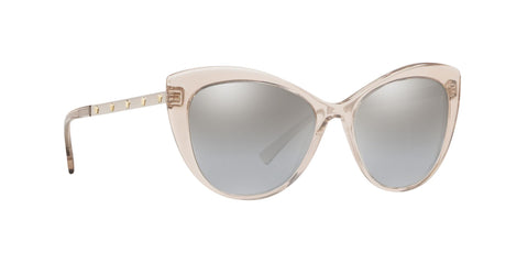 VE 4348 Versace  Transparent Brown / Grey Mirror Gradient Silver 57 57 / Polyamide / Acetate / Metal
