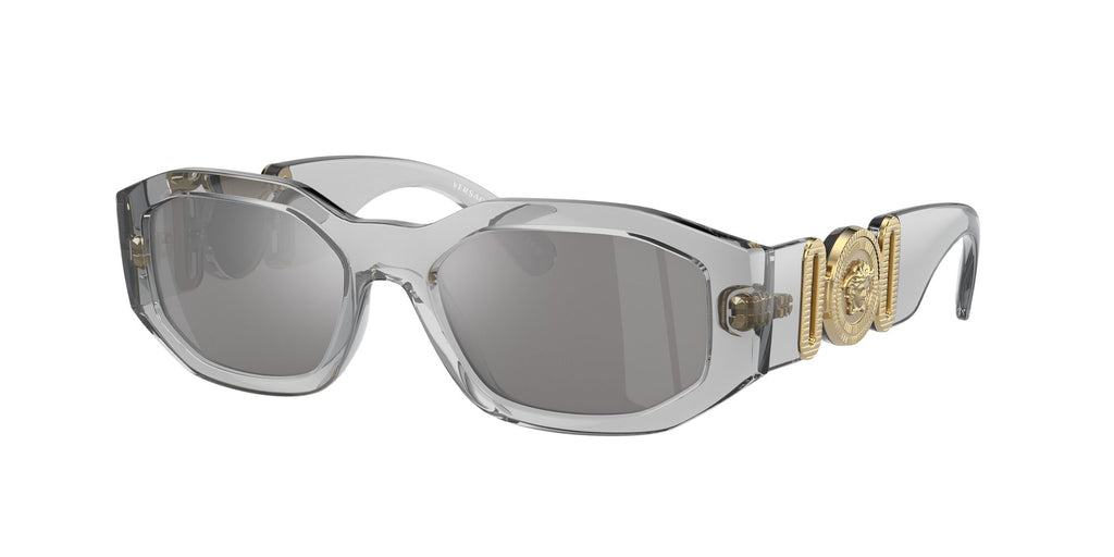 Versace 0VE4361 311/6G 53 Transparent Grey/ Light Grey Mirror Silver 53 / Polycarbonate / Nylon / Nylon