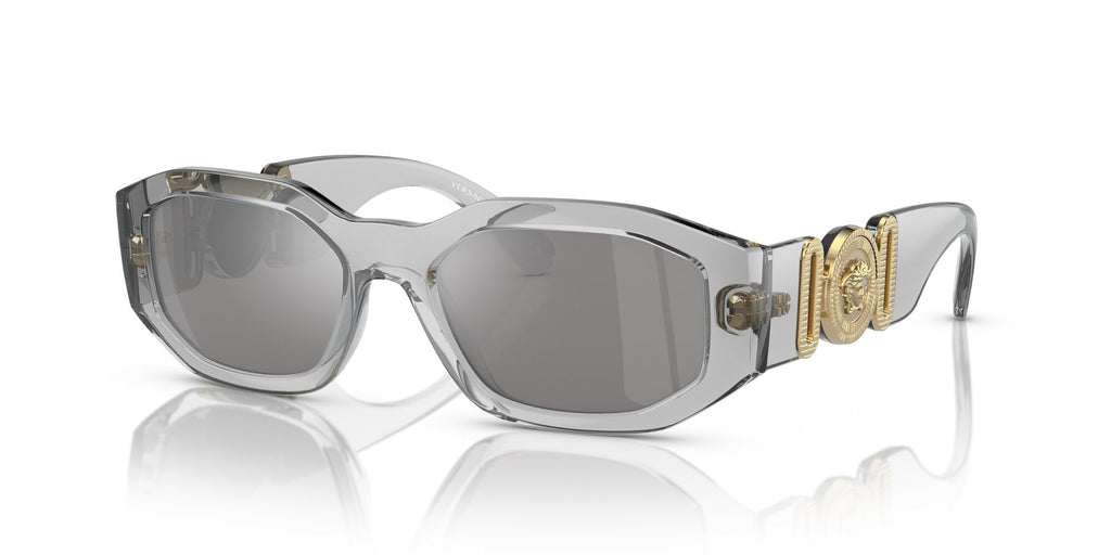 Versace 0VE4361 311/6G 53 Transparent Grey/ Light Grey Mirror Silver 53 / Polycarbonate / Nylon / Nylon