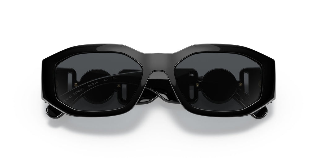 Versace 0VE4361 536087 53 Black/ Dark Grey