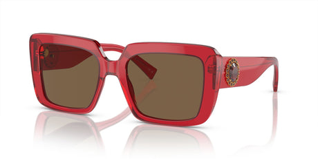 Versace 0VE4384B 528073 54 Transparent Red/ Dark Brown 54 / Polyamide / Acetate / Acetate