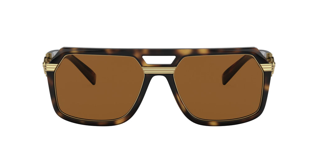 Versace 0VE4399 108/73 58 Havana/ Dark Brown 58 / Polycarbonate / Nylon / Metal