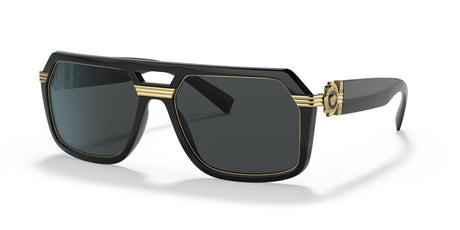 VE 4399 Versace  Black-Gold / Dark Black 58 4399GB18758