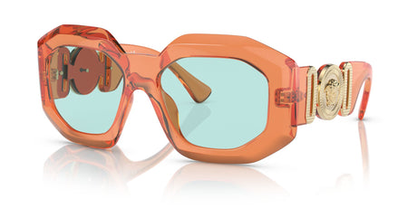 VE 4424U Versace  Transparent Orange / Light Azure 56 56 / Polycarbonate / Nylon / Nylon