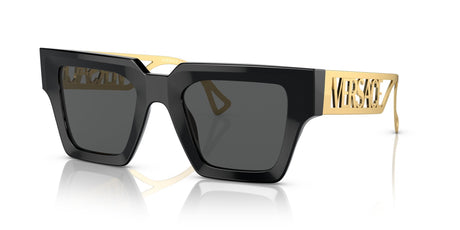 Versace 0VE4431F Black Gold / Dark Grey #GB1/87 Size: 50 (Category 3N)