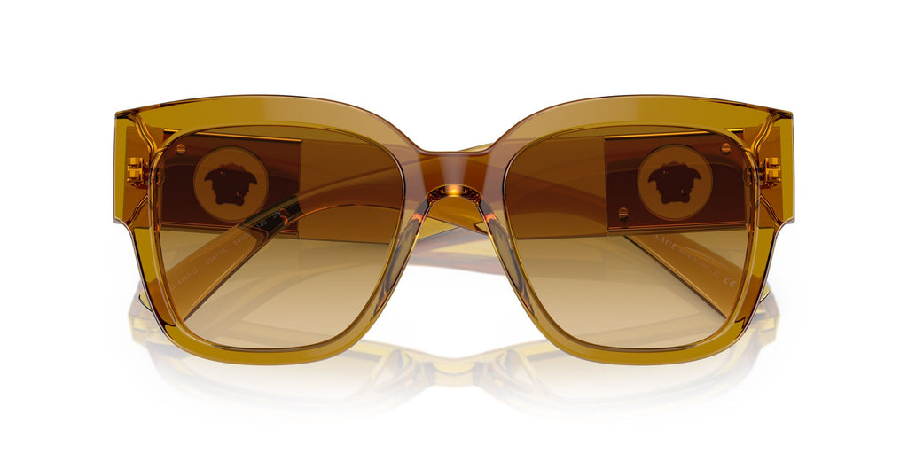 Versace 0VE4437U 53472L 54 Transparent Honey/ Light Yellow Gradient Ochre 54 / Polyamide / Acetate / Nylon