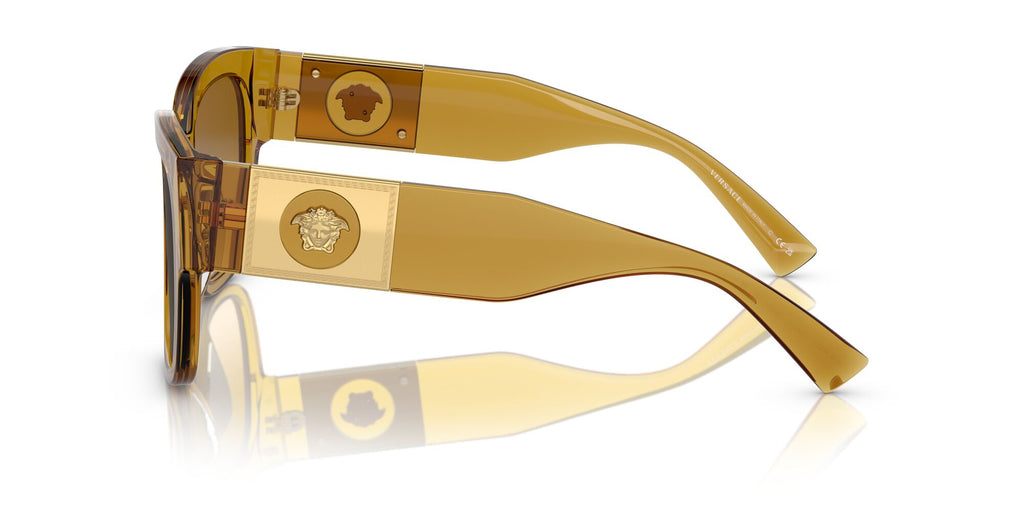 Versace 0VE4437U 53472L 54 Transparent Honey/ Light Yellow Gradient Ochre 54 / Polyamide / Acetate / Nylon